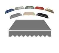 AGKANVCVNT Lona para Toldo Exterior 3X2.5m Toldo Manual Retráctil, Tela De Repuesto para Toldo, Impermeable, Tela De Toldo para Jardín/Restaurantes/Tiendas(Gray,3x1.5m(10x5ft))