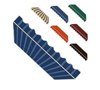 AGKANVCVNT Lona Recambio Toldo Retráctil, Tela De Repuesto para Toldo Impermeable, Parte Superior Dosel Lona Recambio para Jardín Terraza Jardín, 2.5x2m 3.5x3m 4.5x3m 5.5x3m(Blue,4.5x3.5m/15x12ft)
