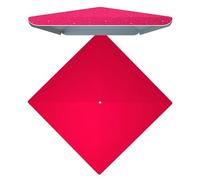 AGKANVCVNT Techo De Repuesto para Sombrilla 3.0x3.0 M Toldo De Recambio De Sombrilla Cuadrada 4 Varillas Cubierta De Recambio para Sombrilla De Jardín/Mercado/Playa, Impermeable(Red,3x3(10'x10'))