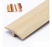 AGKANVCVNT Tira De Transición Suelo De Vinilo, Tira Divisoria De Puerta Transición De Suelo PVC, Perfil Forma T Universal para Uniones De Madera, Mármol, Azulejo, Robusto(Maple,9Pcs)