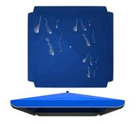 AGKANVCVNT Toldo De Repuesto De Sombrilla Cuadrada 3.0 2.5 2.0m Tela De Paraguas Impermeable, Cubierta De Repuesto para Sombrilla De Jardín/Mercado/Playa, Protección UV 30+(Blue,250x250cm(8.2x8.2ft))