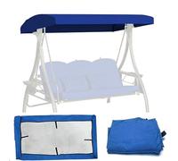 AGKANVCVNT Toldo De Repuesto para Silla De Columpio, Capota para Columpio De Patio Impermeable, Techo De Repuesto para Columpio De Jardín Universal, Techo De Oxford 210D(Blue,64x45x8in(164x114x20cm))