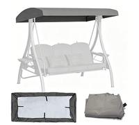 AGKANVCVNT Toldo De Repuesto para Silla De Columpio, Capota para Columpio De Patio Impermeable, Techo De Repuesto para Columpio De Jardín Universal, Techo De Oxford 210D(Gray,75x47x9in(191x120x23cm))
