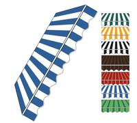 AGKANVCVNT Toldo De Tela Exterior para Patio, Parte Superior Dosel Lona Recambio para Toldo De Puertas De Mercado, Tela De Repuesto para Toldo Impermeable, 3x2m 4x3m 5x3m(Stripe 3,16x10ft/5x3.0m)