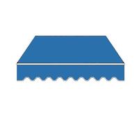 AGKANVCVNT Toldo Manual Retráctil 200 250 300 350 400cm Toldo Exterior Terraza, Tela De Recambio para Toldos, Lona Protección Solar UV, para Balcón Jardín Tiendas(Blue,6.5x5ft/200x150cm)