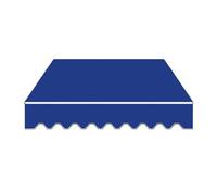 AGKANVCVNT Toldo Manual Retráctil 200 250 300 350 400cm Toldo Exterior Terraza, Tela De Recambio para Toldos, Lona Protección Solar UV, para Balcón Jardín Tiendas(Dark Blue,16x10ft/500x300cm)
