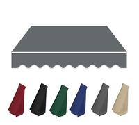 AGKANVCVNT Toldo Manual Retráctil 4x3 3x2m Toldo para Balcón Exterior, Tela De Repuesto para Toldo De Terraza, Lona para Toldo De Sol, Protección Solar Impermeable(Gray,10x5ft/3.0x1.5m)