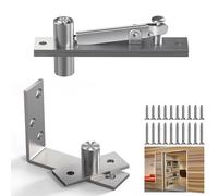 Aglehome Bisagra pivotante, herrajes de puerta pivotante resistente para puerta oculta, estantería de puerta oculta, bisagra de puerta oculta para puerta secreta de madera, rotación de 180 grados