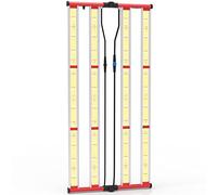 AGLEX 420W Luces de Cultivo, LED Grow Light Luz de Espectro Completo con UV IR, Enlace en Cadena Daisy, Estilo de Barra de Luz de Plantas Plegable y Regulable, Cobertura Central 4x5 pies