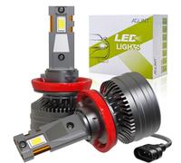AGLINT Bombilla H11 LED CANBUS 110W 12V Luces Delanteras Coche H11/H8/H9 Lampara Faros Refrigeración por Doble Tubo de Cobre Kit de Conversión Halógena 6500K Blanca