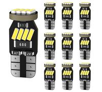 AGLINT Bombilla W5W LED T10 501 194 168 12SMD 12V para Coche Interiores Luz Posicion LED Mapa Domo Cortesía Matrícula Puertas Laterales Marcador Luces 6500K Blanco 10Pcs