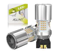 AGLINT PWY24W PW24W LED Bombilla CANBUS Anti Hyper Flash per Coche LED Intermitentes Delanteros Compatibles con i3 A4 A5 Yeti CC Ámbar Paquete de 2