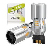 AGLINT PWY24W PW24W LED Bombilla CANBUS Anti Hyper Flash per Coche LED Intermitentes Delanteros Compatibles con i3 A4 A5 Yeti CC Ámbar Paquete de 2