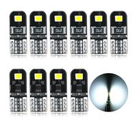 AGLINT T10 LED Bombilla Canbus Libre De Errores 2SMD 2835 W5W 2825 194 168 174 Luz para Coche Luz de Puertas Laterales Marcador Cortesía De La Matrícula Posición Luces 12V Blanco 10X