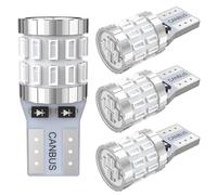 AGLINT T10 LED Bombillas CANBUS Sin Errores 12V 30-SMD Super Brillante W5W 501 194 2825 para Coche Luces de posición Domo Mapa de cortesía Puerta Matrícula Azul 4 Unidades