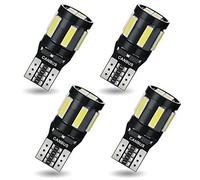 AGLINT T10 LED CANBUS Bombillas W5W 194 168 12V 10SMD Para Coches Luces De La Matrícula Luz de Puertas Posición Iluminación Luces Laterales Blanco 4 Paquetes