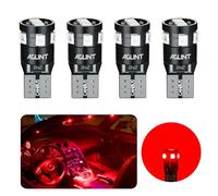 AGLINT T10 W5W LED Bombillas CANBUS 194 501 168 9SMD 12V Bombilla de Repuesto para Coche Interior Luce Cúpula Mapa Cortesía Luces De La Matrícula Posición Laterales Iluminación Rojo 4Pcs