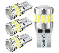 AGLINT W5W T10 LED Bombilla CANBUS Sin Errores 30-SMD 194 501 168 2825 12V 24V para Coche LED Posición Luces Interiores Domo Mapa Cortesía Puerta Matrícula Blanco 4Pcs