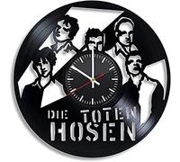 AGlitw Die Toten Hosen Reloj de Pared de Vinilo Disco de Vinilo Reloj de Pared Retro Año Nuevo Regalo de cumpleaños de Navidad Personalidad Diseño Creativo para el hogar Decoración de Pared