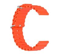 AGM Correas de Repuesto para Reloj Inteligente, Correas de Silicona Vibrantes y con Estilo, Longitud Ajustable, Color Naranja