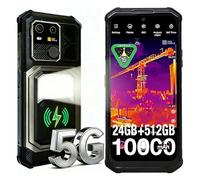 AGM G3 Pro Movil Irrompible 5G, Smartphone Resistente con Cámara Térmica, 12+12GB RAM+512GB ROM, Batería 10000mAh, Carga Inalámbrica, Pantalla FHD+ 6.72" 120Hz, Triple Ranura, Face ID, GPS, NFC