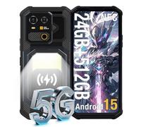 AGM G3 Smartphone Insignia Resistente 5G Libre, Pantalla FHD+ de 6.72" y 120Hz, MTK 7300, 64MP+50MP, Carga Rápida PD y Carga Inalámbrica, Batería Duradera, Luz para Camping/Altavoz 116dB | 24GB+512GB