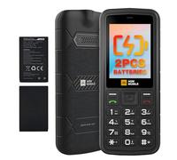 AGM M9 Teléfono Móvil Base Resistente 4G Característica Móvil Simple Móviles Móviles Impermeables a Prueba de Caídas Botones Grandes Letras Grandes Marcación Rápida 3 Ranuras Tarjetas Radio FM con