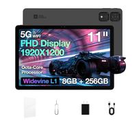 AGM Tablet Android 4G LTE Libre, 8GB RAM 256GB ROM, Tablet 11 Pulgadas Pantalla Táctil IPS FHD Widevine L1, MediaTek Helio G91, Batería 12H, 2GHz Tableta 2025