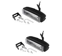 Agmoctz 1 Juego de 4 Pulgadas, 30 W, LíNea Roja, LED, Carretilla Elevadora, LáMpara de Advertencia de Coche, Barra de Luz de Trabajo de Seguridad, Luz de áRea de Peligro de AlmacéN