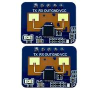Agmoctz 2 Uds HLK-LD2410C 24G Sensor de Presencia Función BT Aplicación Módulo de Detección de Radar FMCW Detección de Movimiento de Milimétrica