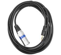 Agmoctz 3 Metros 3.5Mm Stereo Jack Plug A 3 Pin XLR Cable Macho MicróFono GrabacióN de Audio