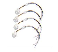 Agmoctz 4 Piezas Interruptor de Luz con Sensor de Movimiento, Interruptor de Detección Inteligente con Sensor PIR, Interruptor de Luz Inteligente para Montaje en Techo o Pared CA 110-240 V