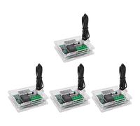 Agmoctz 4 StüCke W1209 DC Regulador de temperatura digital Interruptor electrónico de temperatura con carcasa acrílica