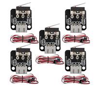 Agmoctz 5 Piezas 3 Pines para Interruptor de LíMite de Parada Final con Cables, Interruptores de LíMite de Impresora 3D, MóDulo de Interruptor de Fin de MecáNico para 10