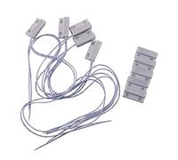 Agmoctz 5Pcs -38 Cableado Interruptor Magnético Del Sensor de La Ventana de La Puerta Para de Alarma Para El Hogar, Cuando El Sensor Junto, Normalmente Cerrado Nc