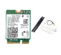 Agmoctz 9560NGW Tarjeta WiFi con Antena 1730Mbps Wireless AC 9560 2.4G+5G BT 5.0 802.11Ac M.2 CNVI 9560NGW Adaptador InaláMbrico A
