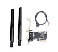 Agmoctz Adaptador de Tarjeta WiFi PCIE Tarjeta de Red InaláMbrica M2 NGFF Convertidor Bluetooth para Wi-Fi de Escritorio 8260 8265NGW AX200 9260 7265