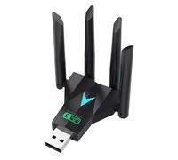 Agmoctz Adaptador USB WiFi de 1300Mbps Dongle Wi-Fi de Doble Banda 2,4G/5Ghz USB3.0 Receptor Inalámbrico de 4 Antenas 802.11AC de Alta Velocidad