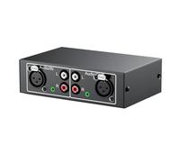 Agmoctz Aislador de Audio, Eliminador de Ruido de Corriente, Amplificador de Doble Puerto XLR, Filtro de Ruido de Audio, Aislador de Ruido Multifuncional.