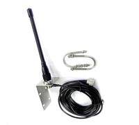 Agmoctz Antena Marina VHF AA58 de 156-163 MHz, de Goma, Impermeable, con Mástil y Cable RG-58 de 5 M para Barcos, Veleros y