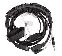 Agmoctz Auricular de Tubo acustico Oculto microfono de Garganta Ajustable de 3,5 mm Auriculares con Dedo PTT para Android Telefono movil