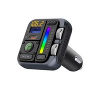 Agmoctz Bluetooth 5,3 Transmisor FM Adaptador de Coche Cargador de Coche 42W PD30W HiFi Efecto de Sonido Inalámbrico Manos Llamada USB Reproductor de MP3