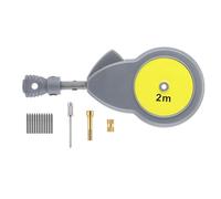 Agmoctz - Brújula de medición rotativa con 10 minas de lápiz, brújula de haz de medición para dibujar círculos y líneas con una medición