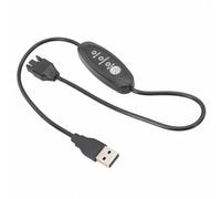 Agmoctz Cable de Ventilador de Refuerzo USB de 5 V A 12 V Cable de Ventilador USB Ajustable de Cable de Ventilador de Chasis USB A 12 V con 3 Velocidades Ajustables