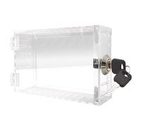Agmoctz Caja de Bloqueo de Termostato Universal con Cubierta de Llave para Termostato en la Pared Se Adapta una Termostatos de 7 X 4,5 Pulgadas o Menos