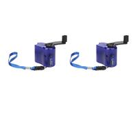 Agmoctz Cargador de Emergencia con Manivela, Generador de Energía Portátil con Dinamo, Cargador USB de Cuerda para Acampar Al Aire Libre.