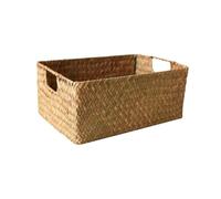 Agmoctz Cesta de Marino Tejida - Cesta de Mimbre de Paja Natural para Almacenar Frutas, Pan y Toallas, Ideal para el Hogar y la Cocina, C