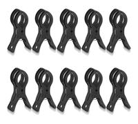 Agmoctz Clips de Plástico Transparente para de Globos, 10 Piezas de 3,5 Pulgadas, Abrazaderas de Resorte, Clip de Fondo Resistente para Kit de de Globos A