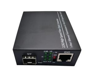 Agmoctz Convertidor de Medios de Fibra Óptica 2,5G, Transceptor Gigabit de 1000Mbps, Compatible con Enchufe Común E/GPON de la UE