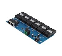 Agmoctz Convertidor de Medios de Fibra Óptica de Placa PCBA de 100M, 2 RJ45 A 6 Conectores Ópticos SC, Puertos 3 3B, Conmutador Ethernet de 20KM